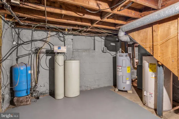 a view of storage and utility room