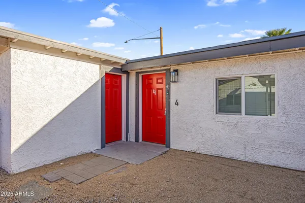 a view of a livingroom with wooden floor