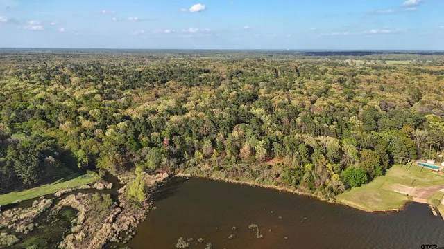 a view of an ocean from a yard