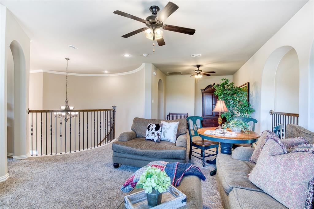 7760 Hackamore Street Frisco, TX 75036 - Photo 25 of 40 Upstairs game room with 2 fans