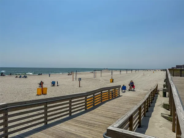 a view of beach and ocean