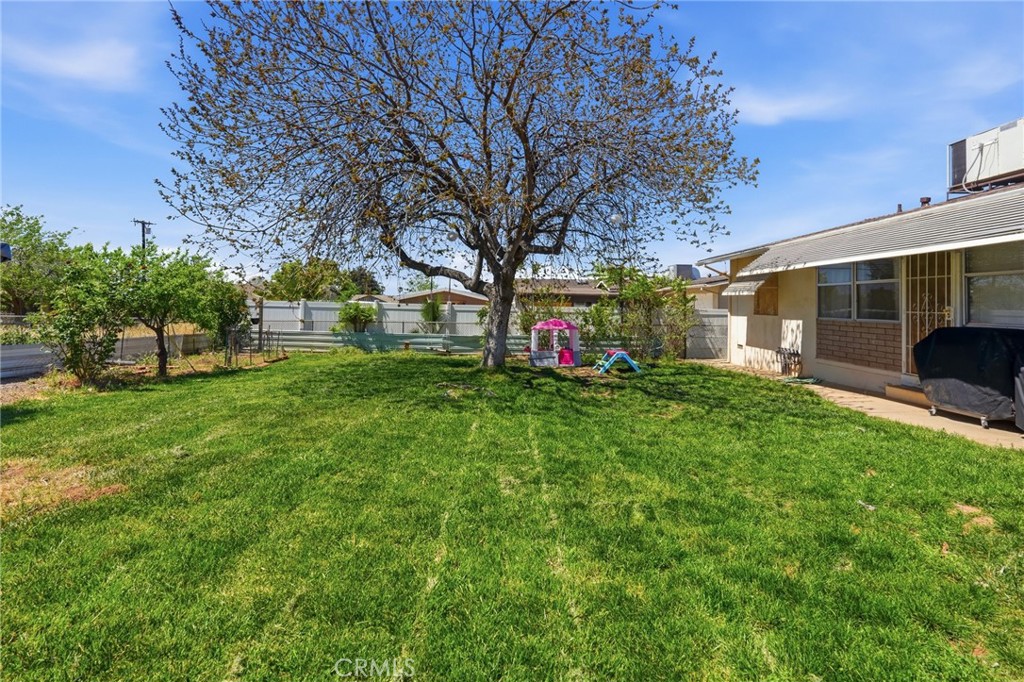183 East County Line Road Calimesa, CA 92320 - Photo 19 of 31 a view of a backyard with a large tree