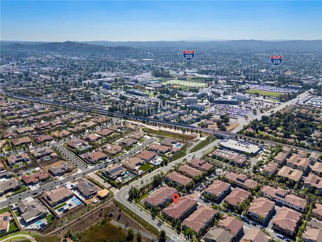 an outdoor space with plants
