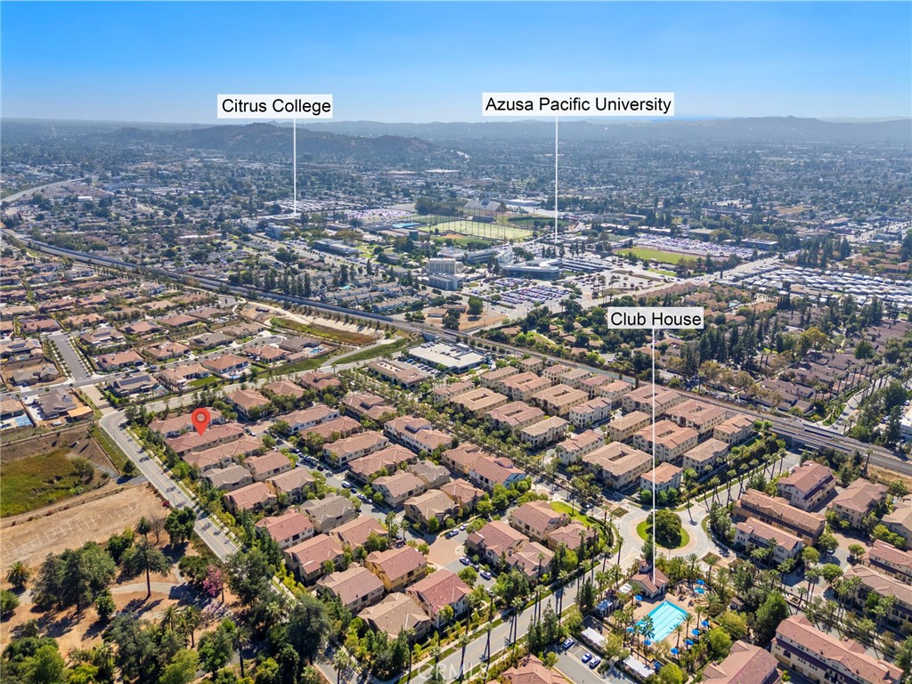 869 East Mountain Way, Unit D Azusa, CA 91702 - Photo 35 of 55 an aerial view of a city