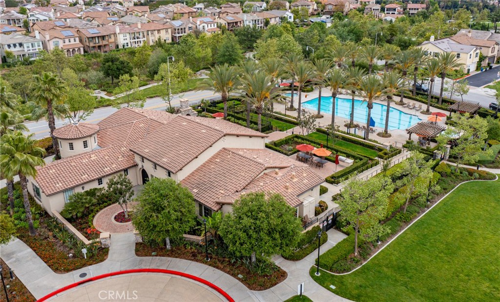 869 East Mountain Way, Unit D Azusa, CA 91702 - Photo 53 of 55 an aerial view of a house with a garden