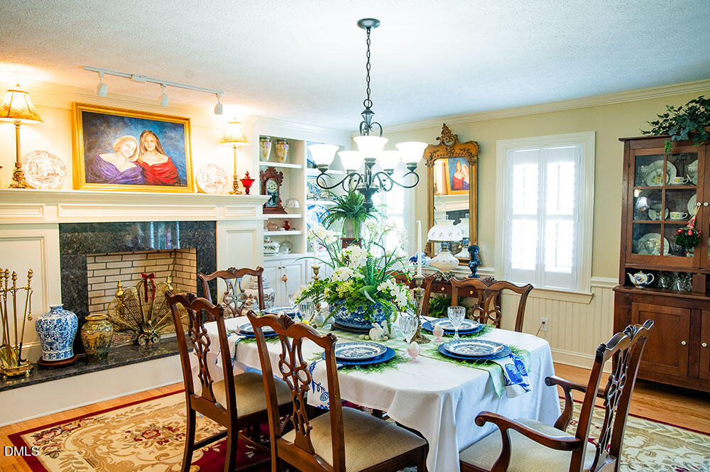 75 Frank Timberlake Road Timberlake, NC 27583 - Photo 26 of 93 a view of a dining room with furniture window and outside view