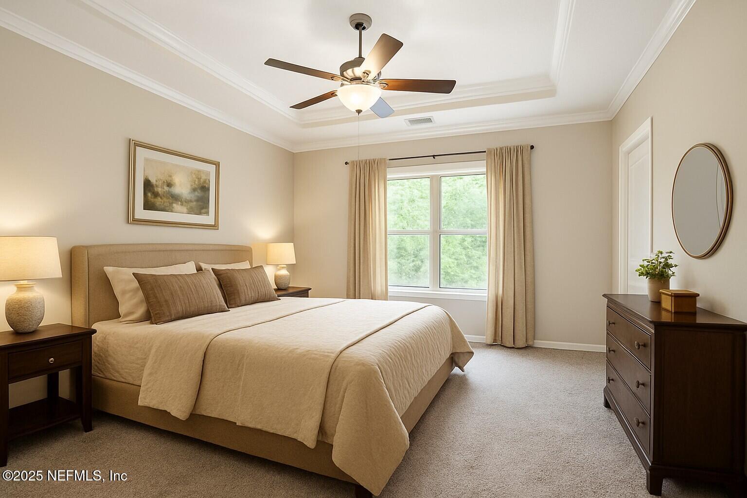 83 Hummingbird Court Palm Coast, FL 32164 - Photo 22 of 70 a bedroom with a bed a dresser and a window