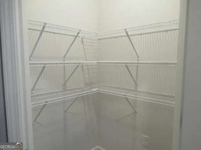a close view of closet
