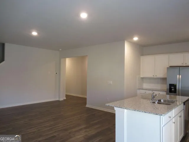 a view of a city with tall buildings