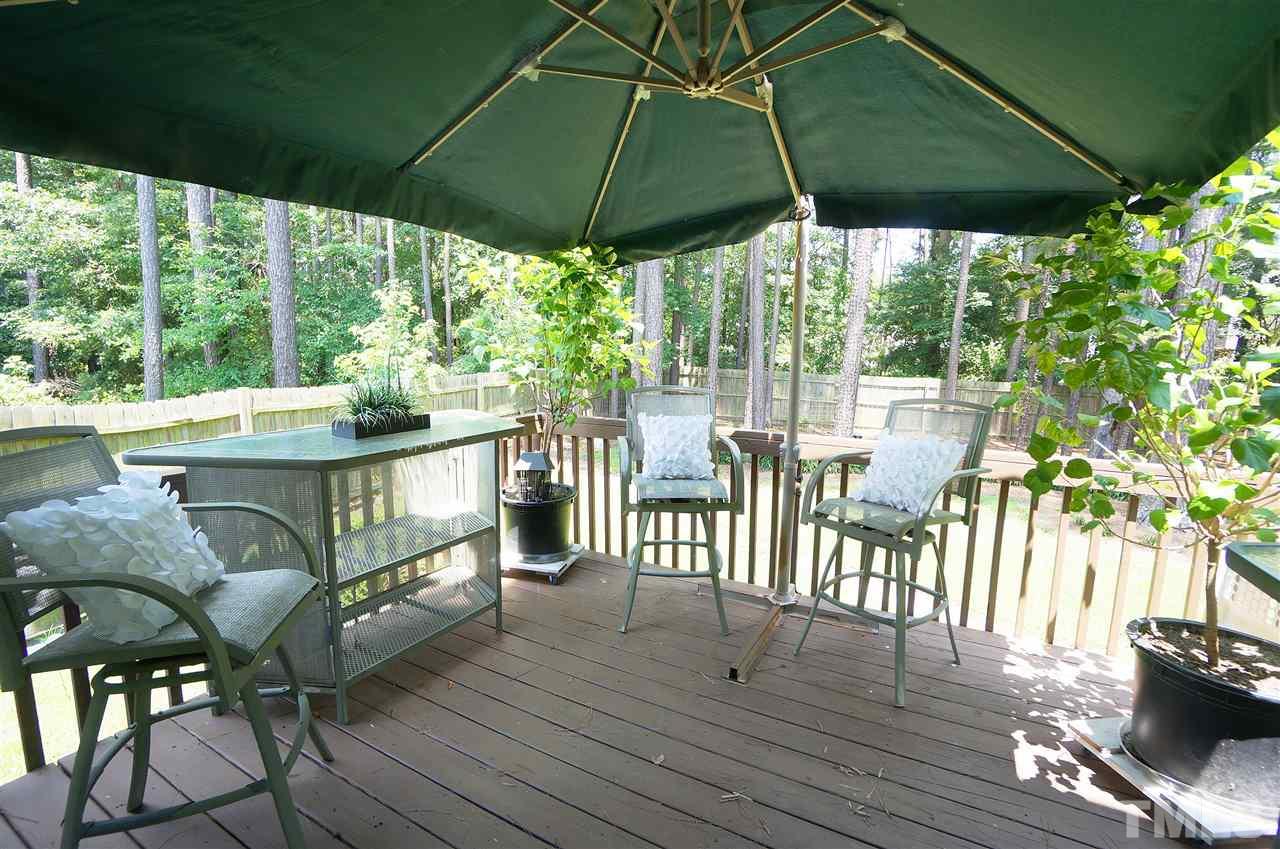 8400 Neuse Rapids Road Raleigh, NC 27616 - Photo 18 of 20 Inviting back deck looks out over large privacy fenced backyard.
