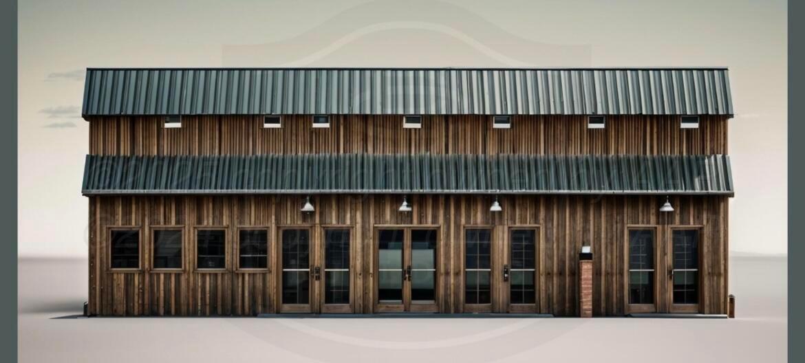 a view of a black gate