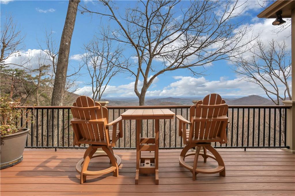 79 Strawberry Way Jasper, GA 30143 - Photo 22 of 67 a view of balcony with wooden floor and fence