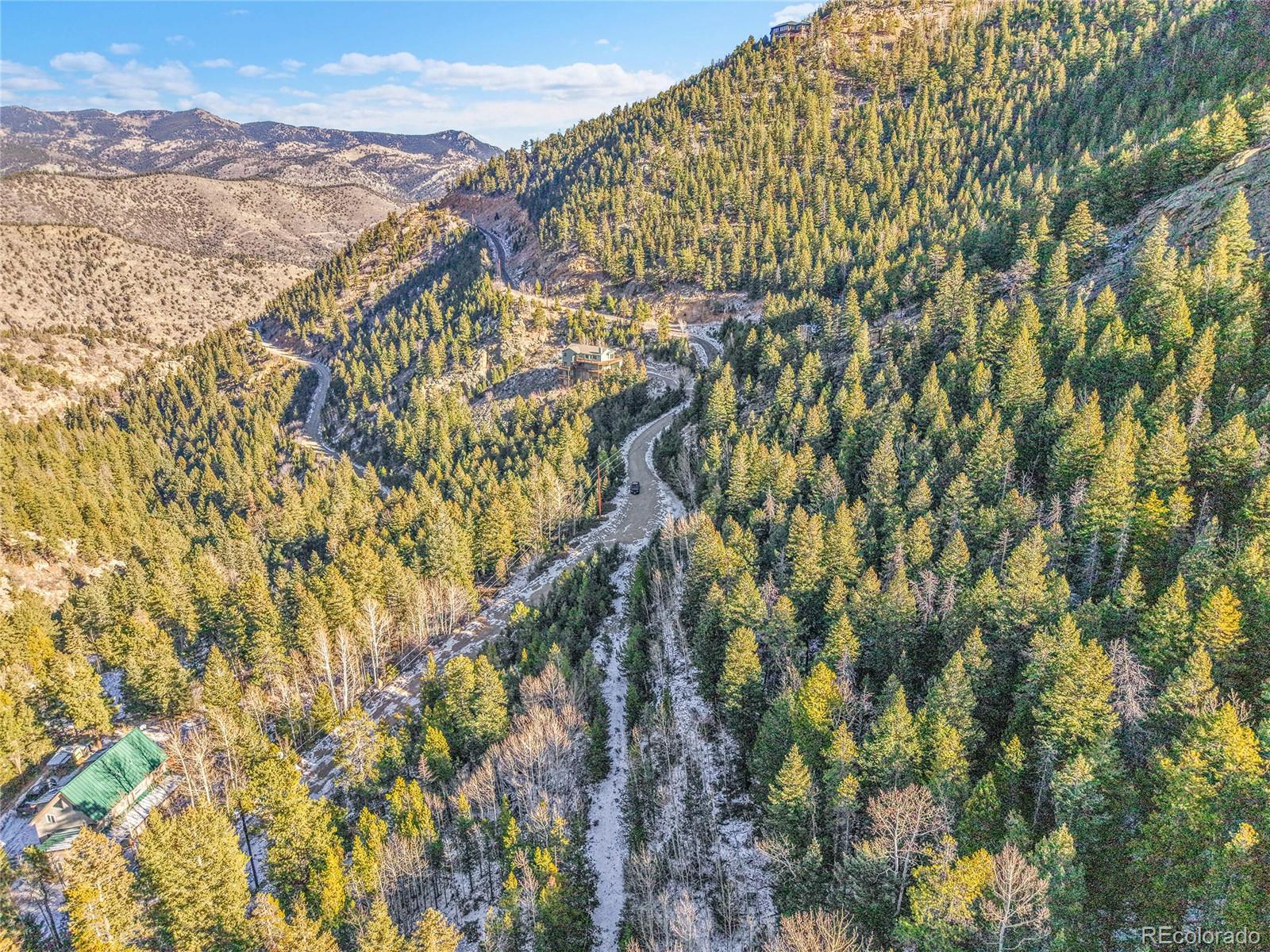 Clear Creek Rd Road Evergreen, CO 80439 - Photo 21 of 33 a view of city and mountain