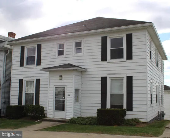a front view of a house