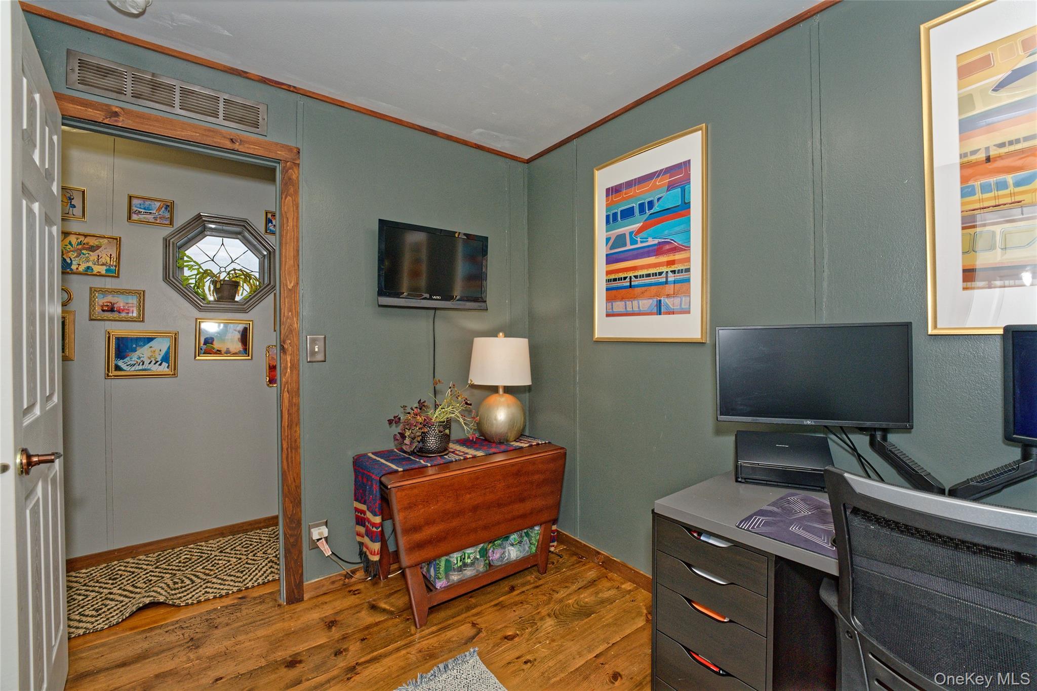 28 Matthew Drive Castleton-on-Hudson, NY 12033 - Photo 11 of 26 Office area with crown molding and wood finished floors