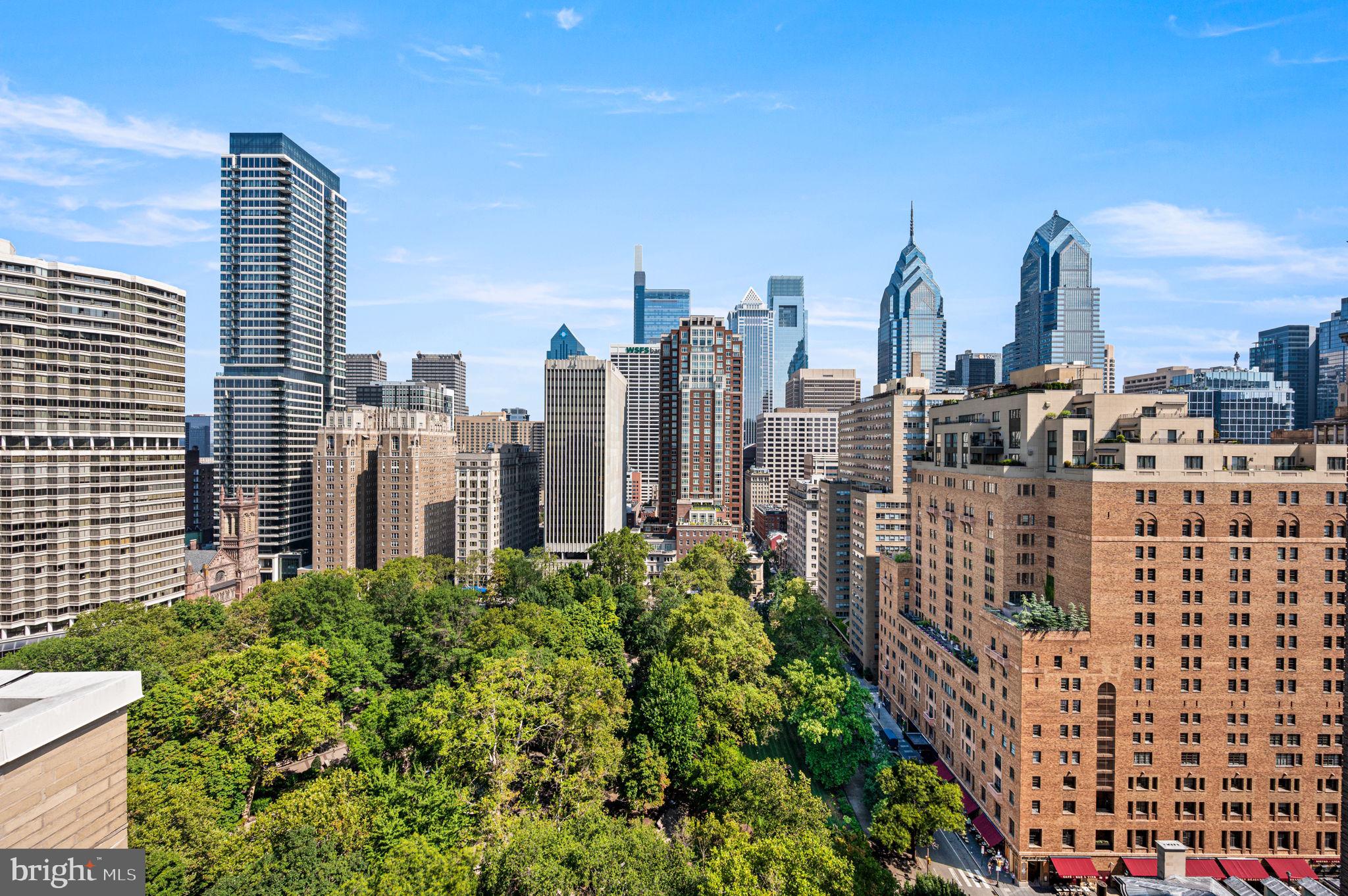 1806-18 Rittenhouse Square, Unit 190607 Philadelphia, PA 19103 - Photo 21 of 34 a view of city with tall buildings