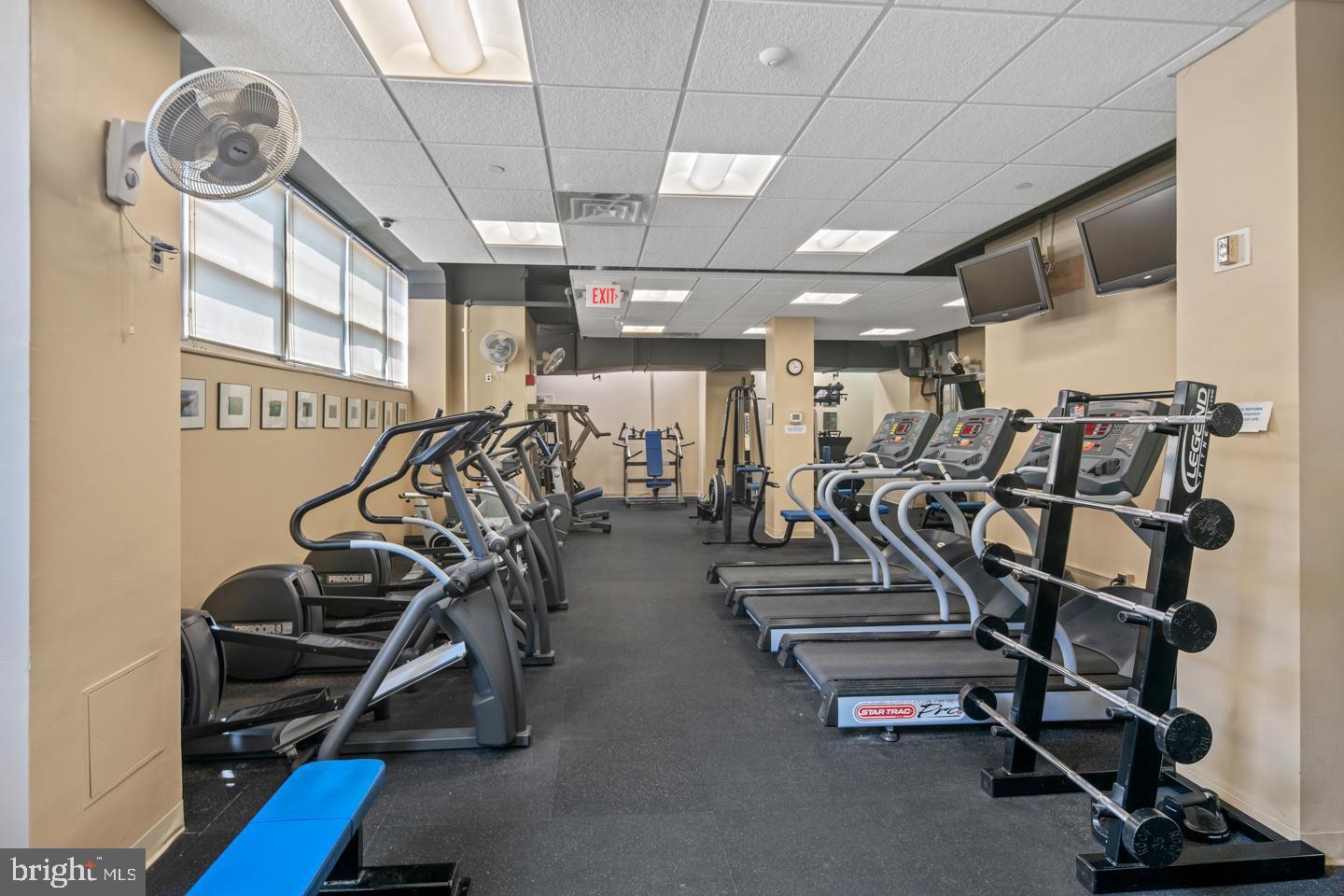 1806-18 Rittenhouse Square, Unit 190607 Philadelphia, PA 19103 - Photo 29 of 34 a view of a room with gym equipment