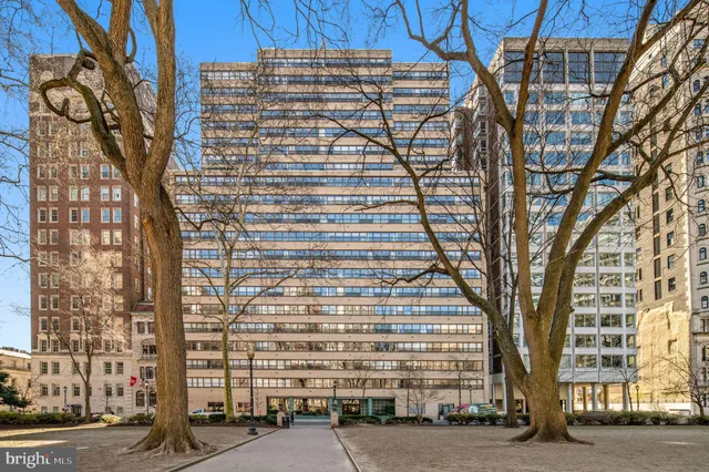 a front view of a building