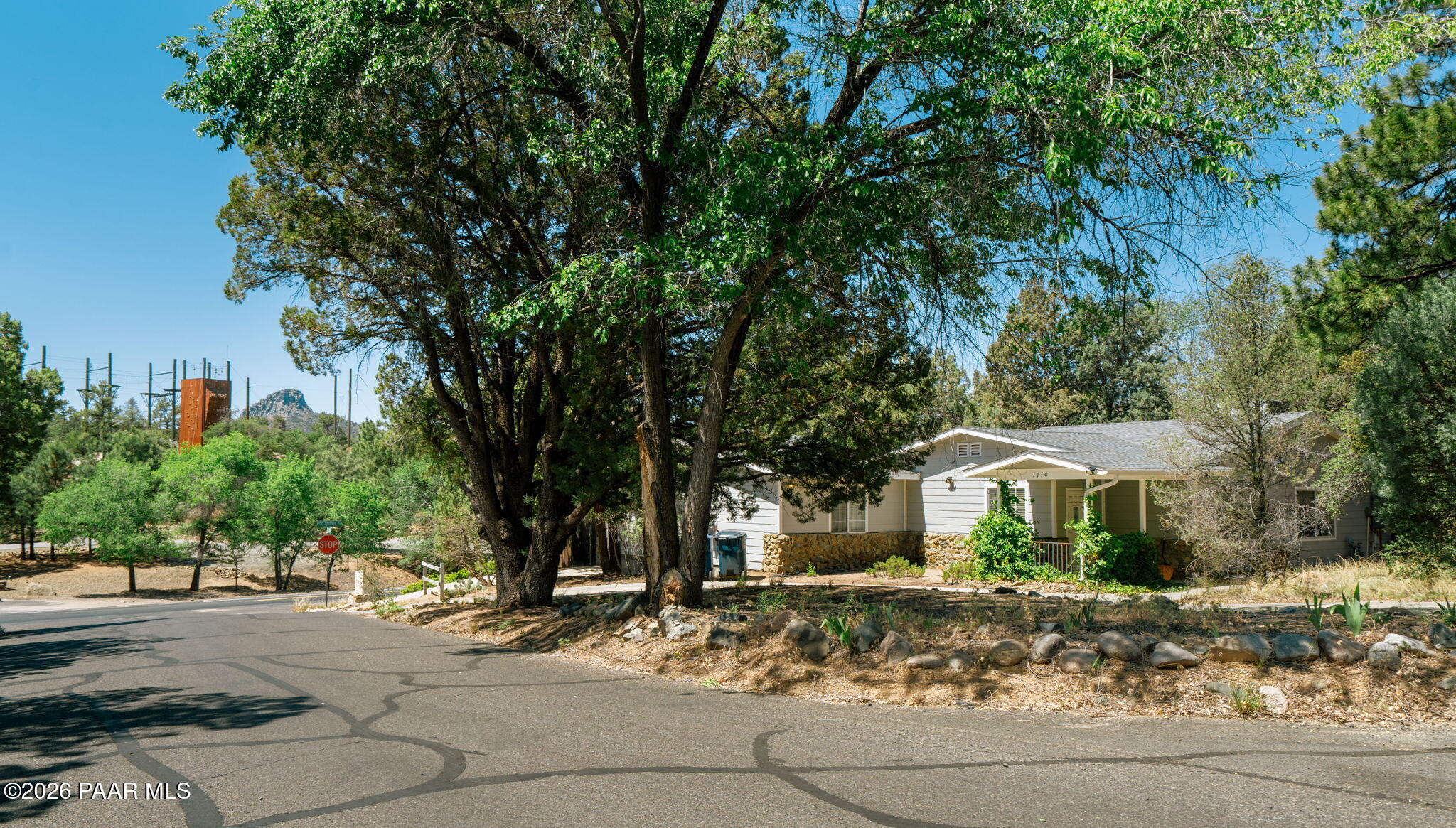 1710 Grandview Road Prescott, AZ 86305 - Photo 46 of 47 a front view of a house with a yard and tree s