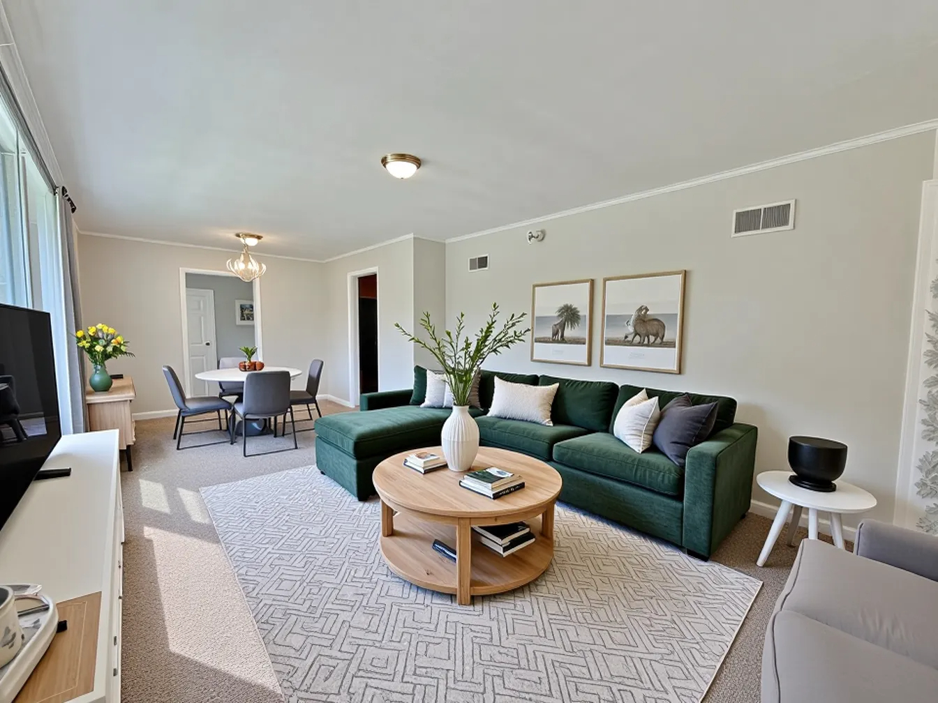 16784 Crane Avenue Hazel Crest, IL 60429 - Photo 5 of 24 a living room with furniture and a chandelier