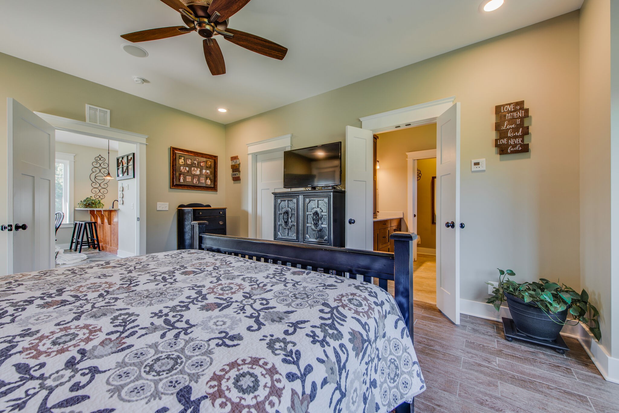 5062 Cathey Ridge Road Manchester, TN 37355 - Photo 19 of 47 a bedroom with a bed and a flat screen tv