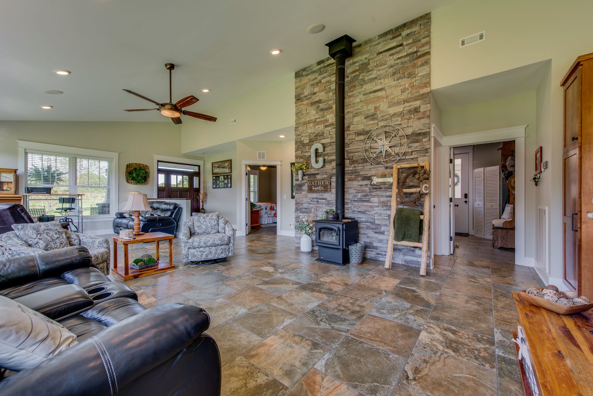 5062 Cathey Ridge Road Manchester, TN 37355 - Photo 8 of 47 a living room with furniture and a chandelier