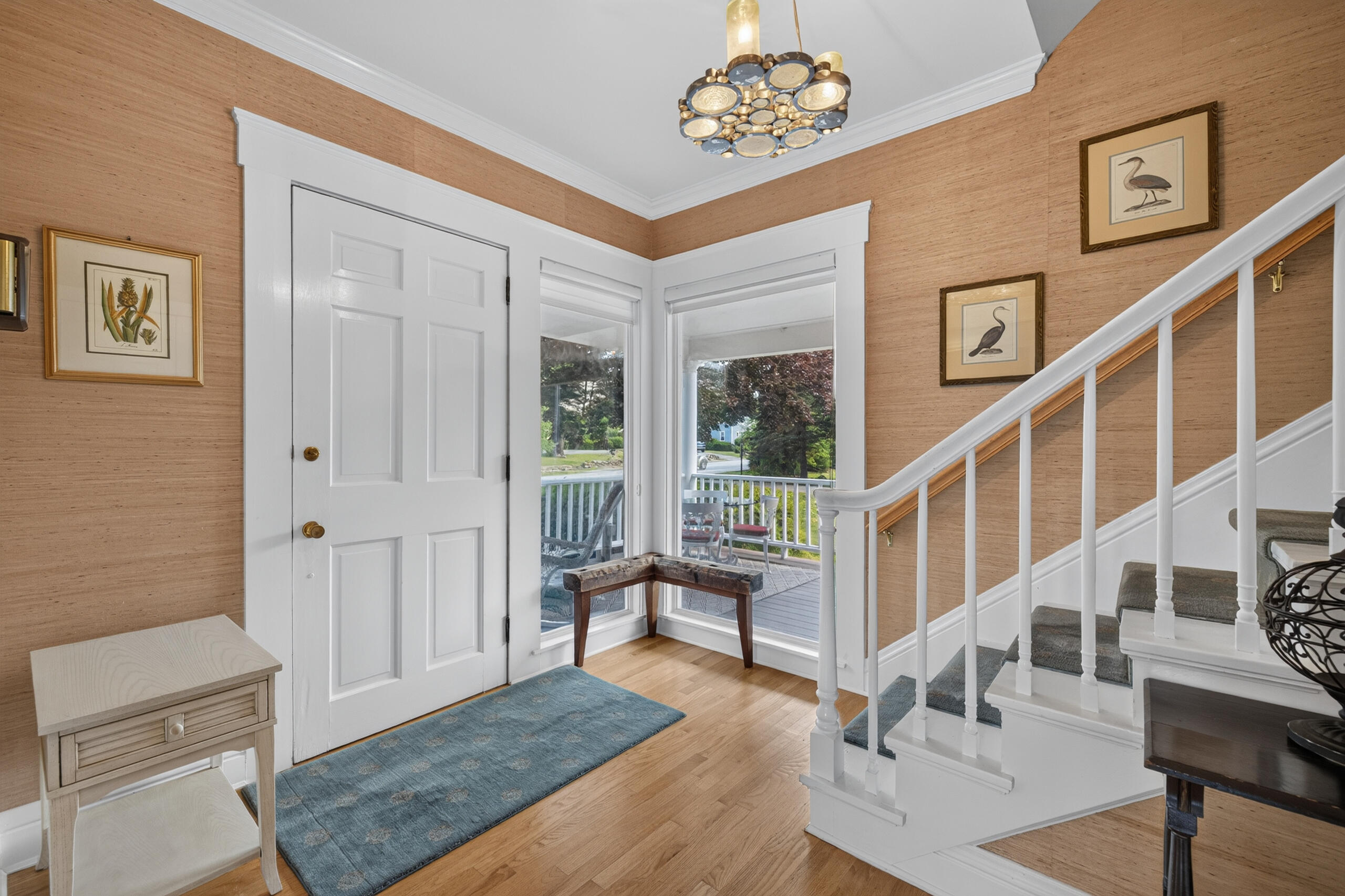 217-219 Sea Road Kennebunk, ME 04043 - Photo 11 of 114 Front hall stairs