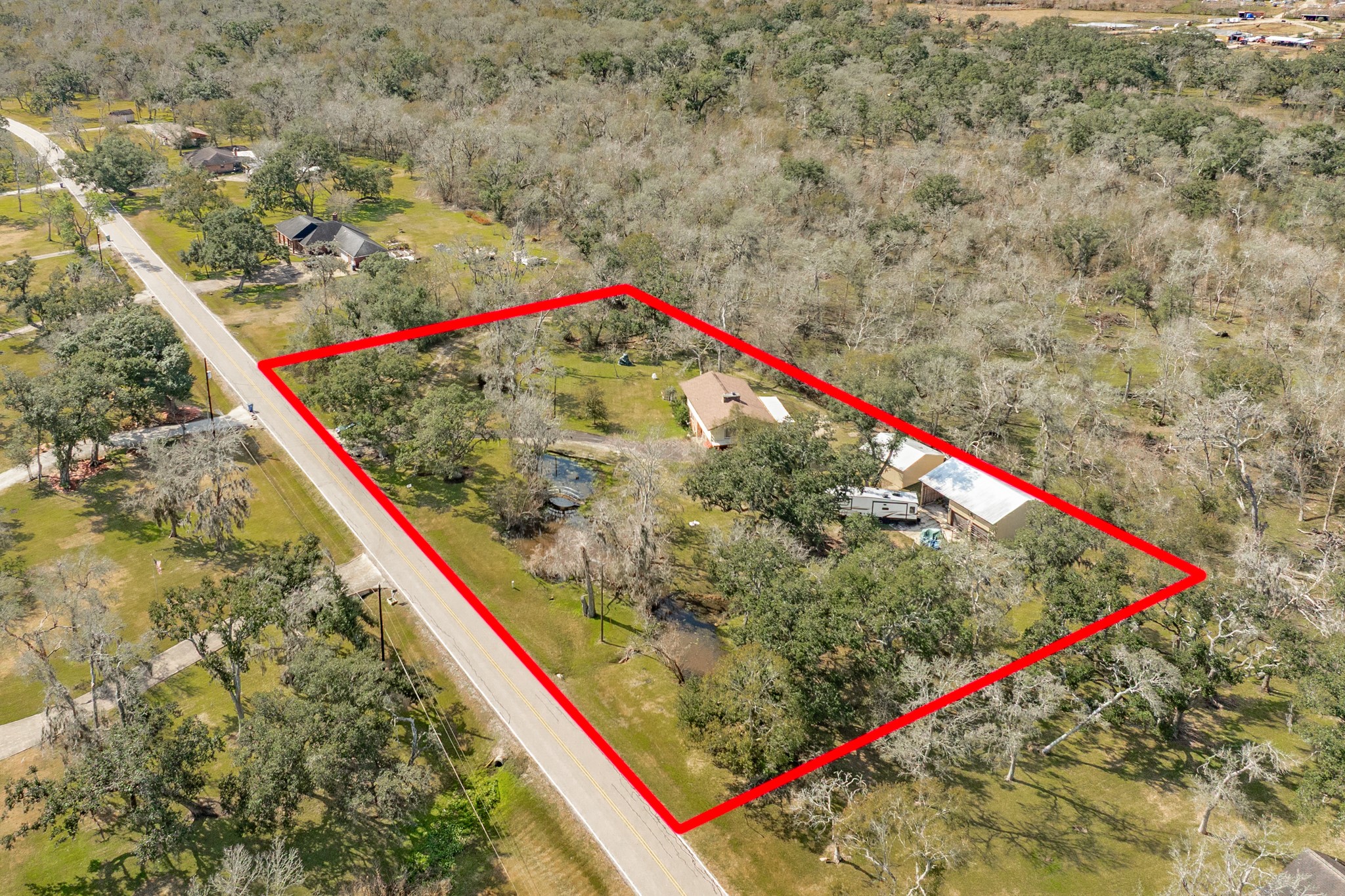 703 County Road 605 Angleton, TX 77515 - Photo 11 of 35 a view of swimming pool with a yard