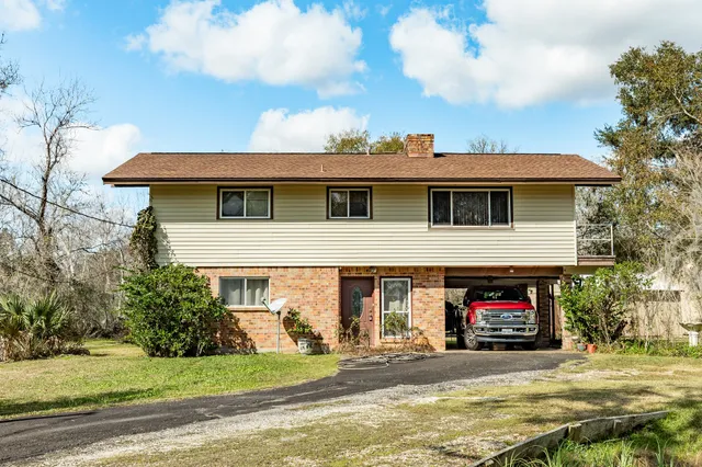 a view of a house with a patio
