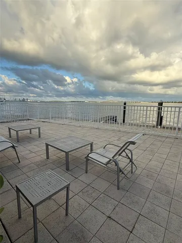 a terrace with outdoor seating