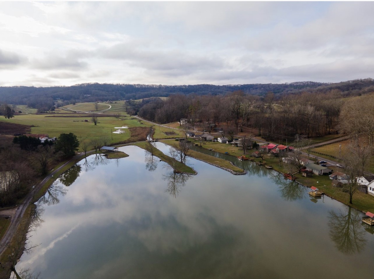 807 Clear Creek Road Pulaski, TN 38478 - Photo 14 of 17 an aerial view of lake residential houses with outdoor space