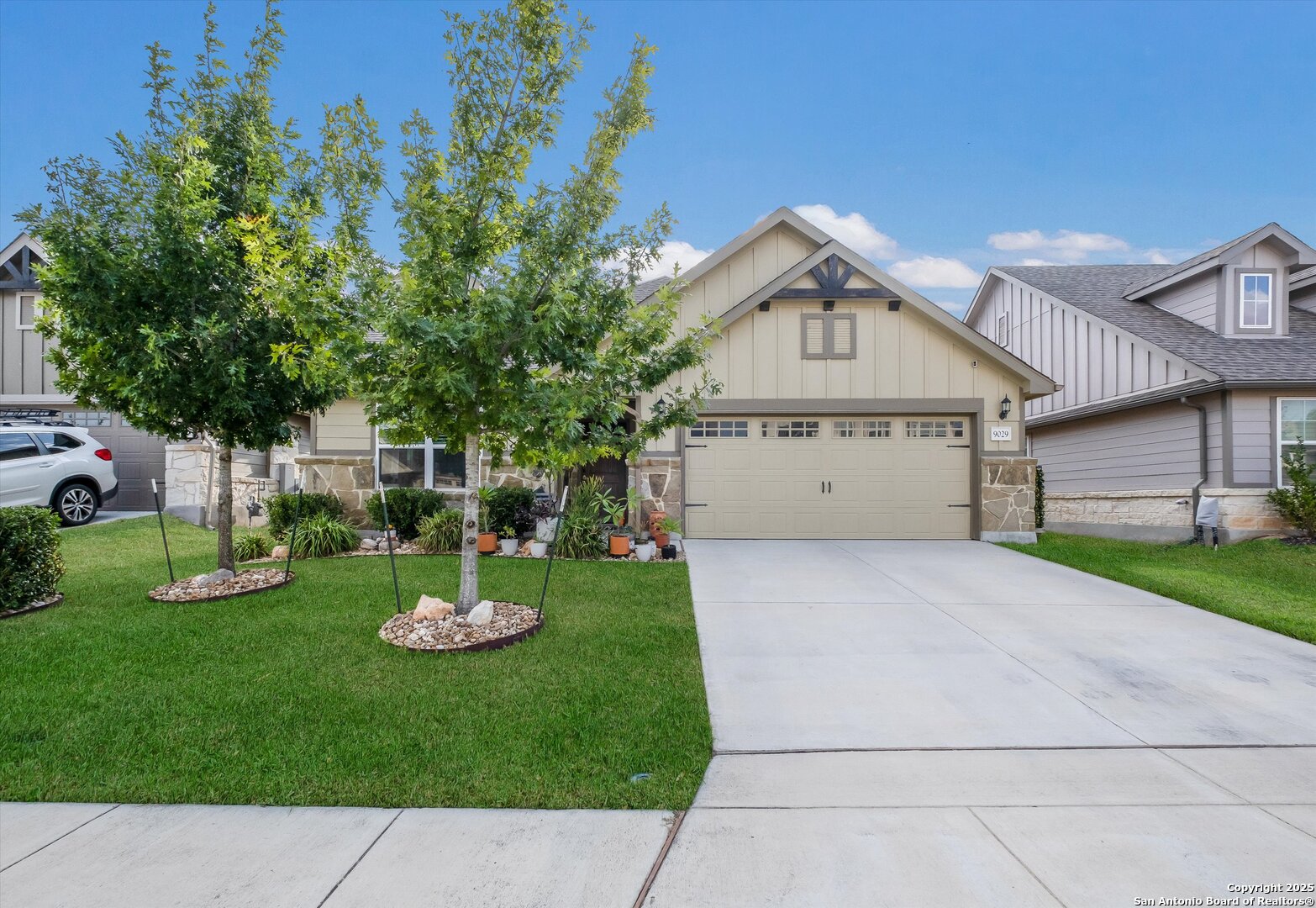 9029 Curling Post Schertz, TX 78154 - Photo 2 of 53 a view of a house with garden and a tree