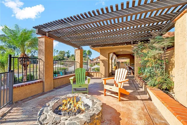 a view of a house with a patio