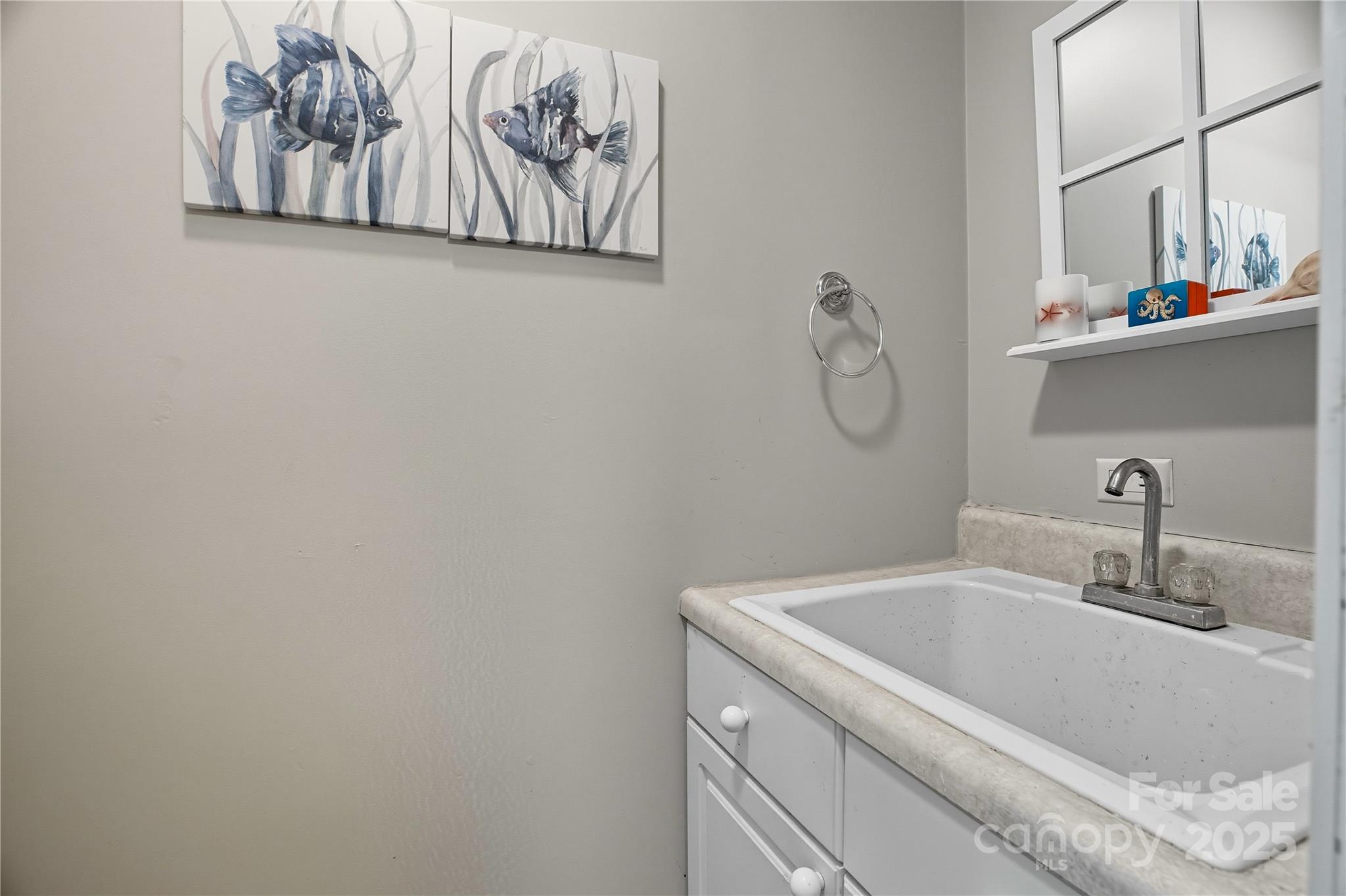1660 Lentz Road China Grove, NC 28023 - Photo 28 of 44 a bathroom with a sink and a mirror