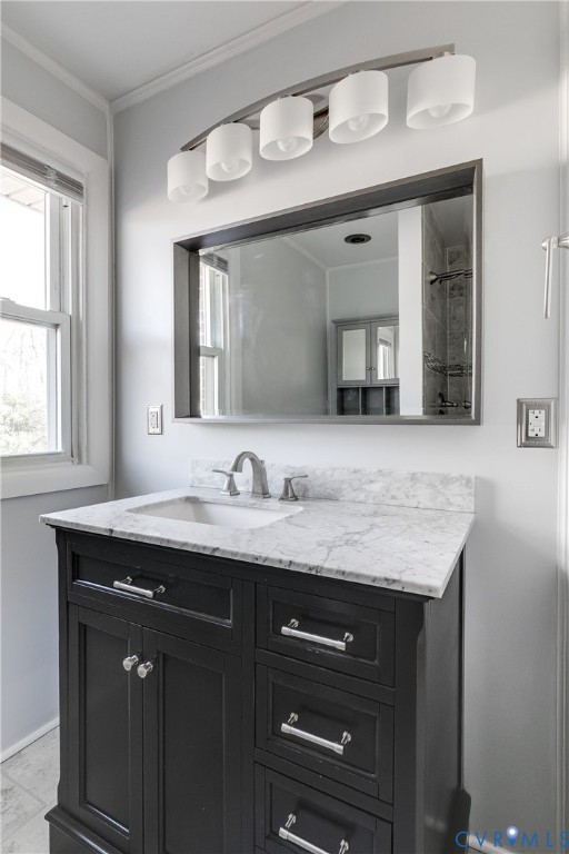 1180 Berryhill Road Henrico, VA 23231 - Photo 16 of 23 a bathroom with a granite countertop sink and a mirror