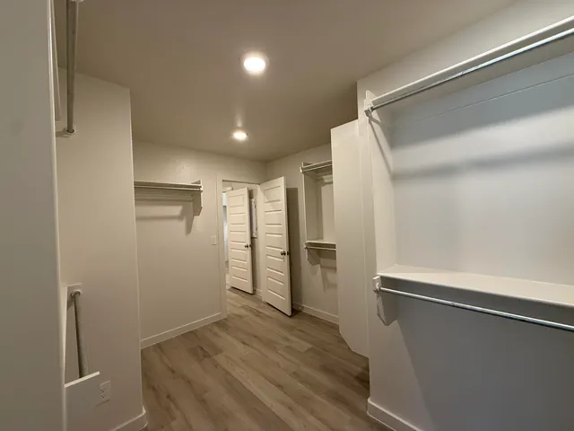 a view of closet area