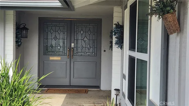 a view of front door