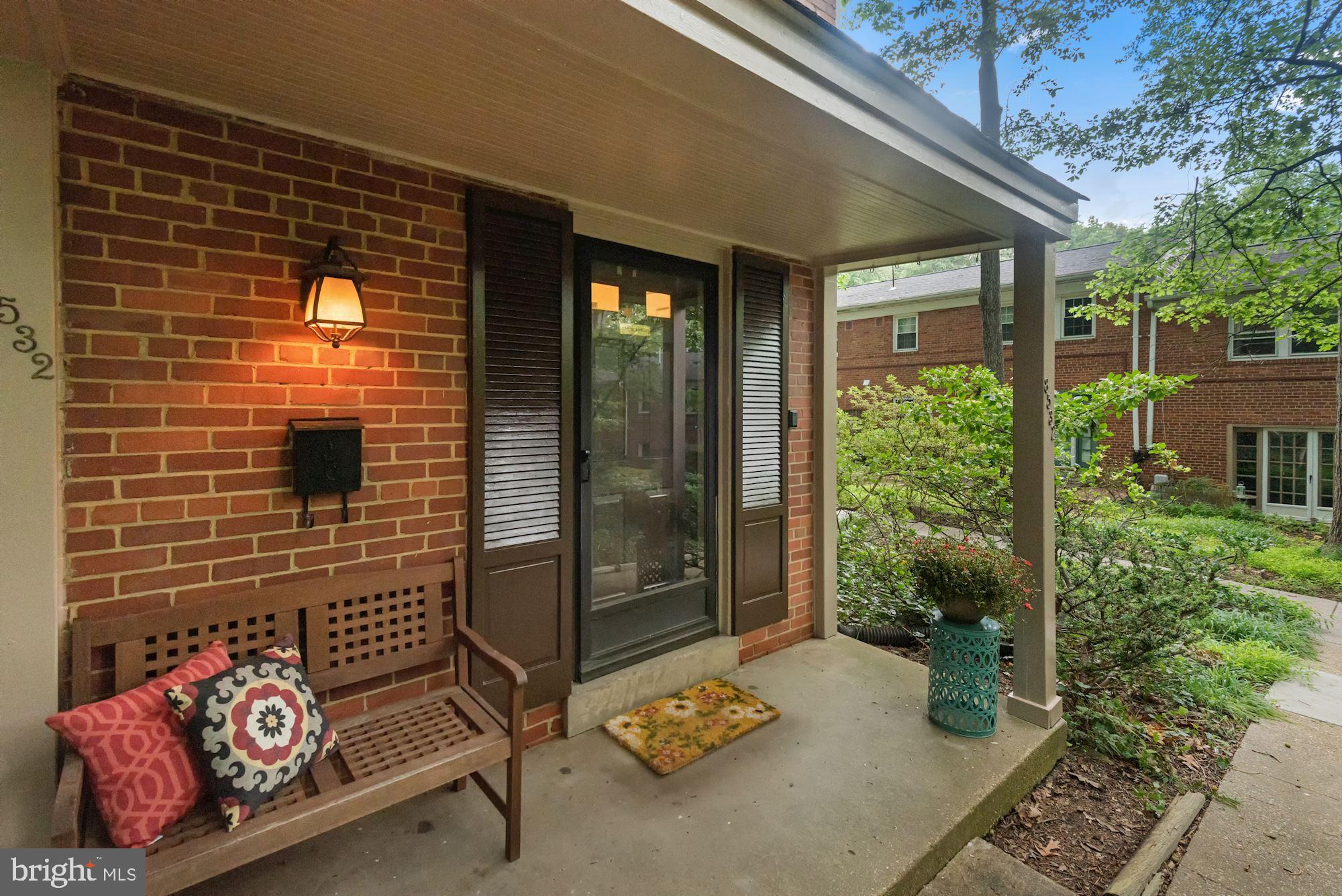 8532 Geren Road, Unit 174 Silver Spring, MD 20901 - Photo 1 of 1 Inviting porch with gorgeous light fixture