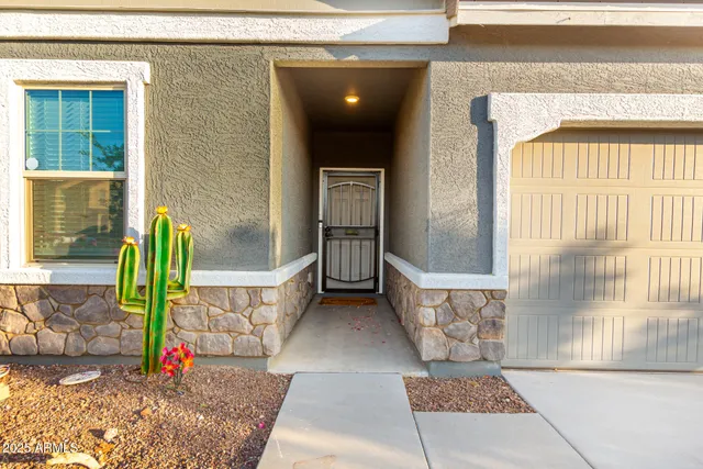 a view of an entryway door