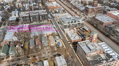 an aerial view of a city