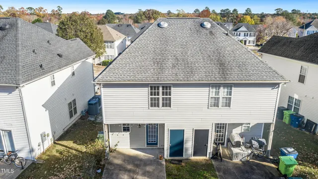 a aerial view of a house