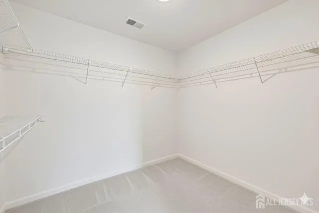 a view of a room with empty racks