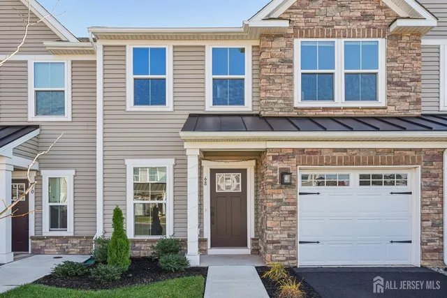 a front view of a building