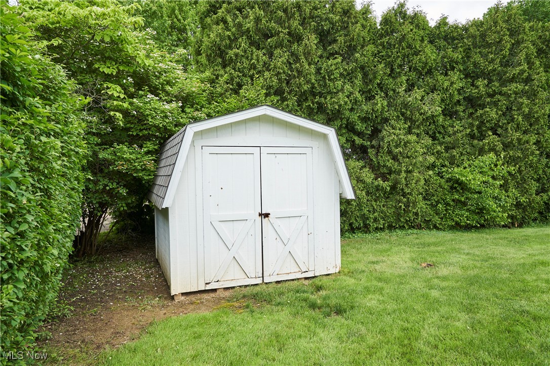 206 Benson Road Akron, OH 44333 - Photo 25 of 27 View of shed tucked in corner of backyard