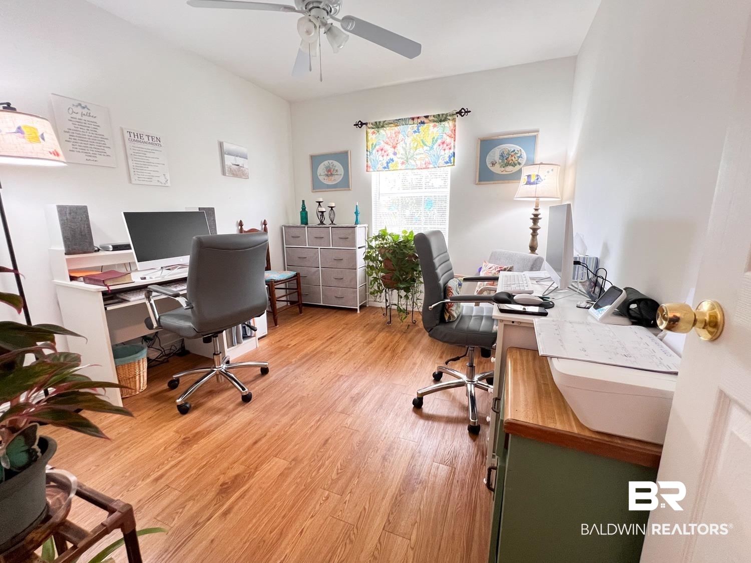 16690 Plum Court Loxley, AL 36551 - Photo 17 of 30 Office featuring light wood-type flooring and ceiling fan