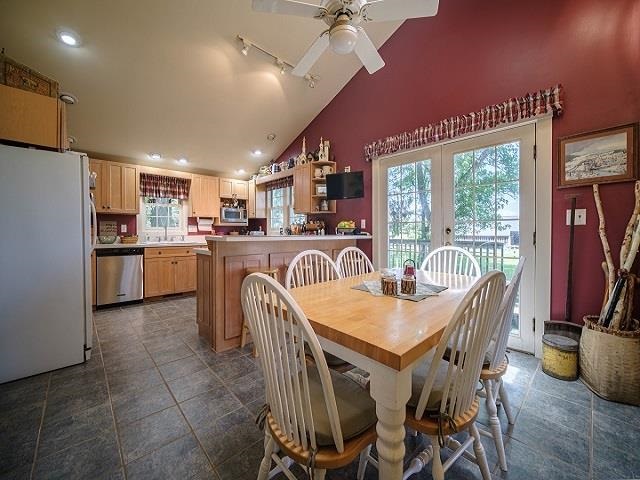 4909 West Edgewood Road Dixon, IL 61021 - Photo 61 of 96 a view of a dining room with furniture window and outside view