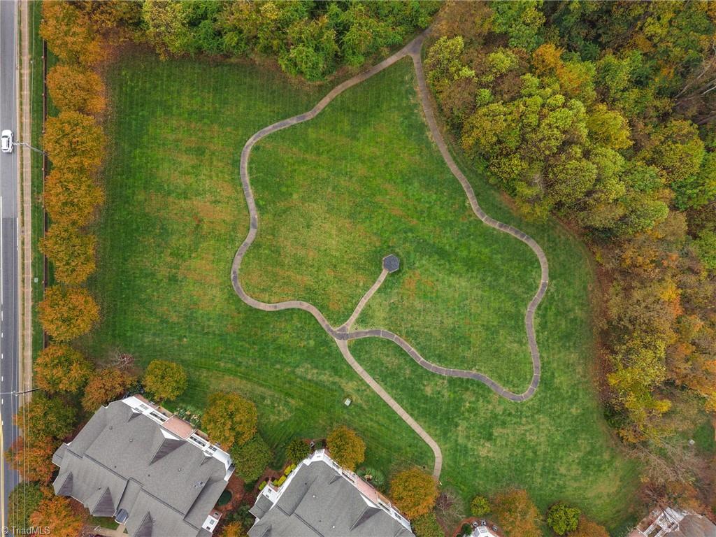 5001 Bass Chapel Road, Unit 3D Greensboro, NC 27455 - Photo 27 of 50 Overhead view of neighborhood with trail.