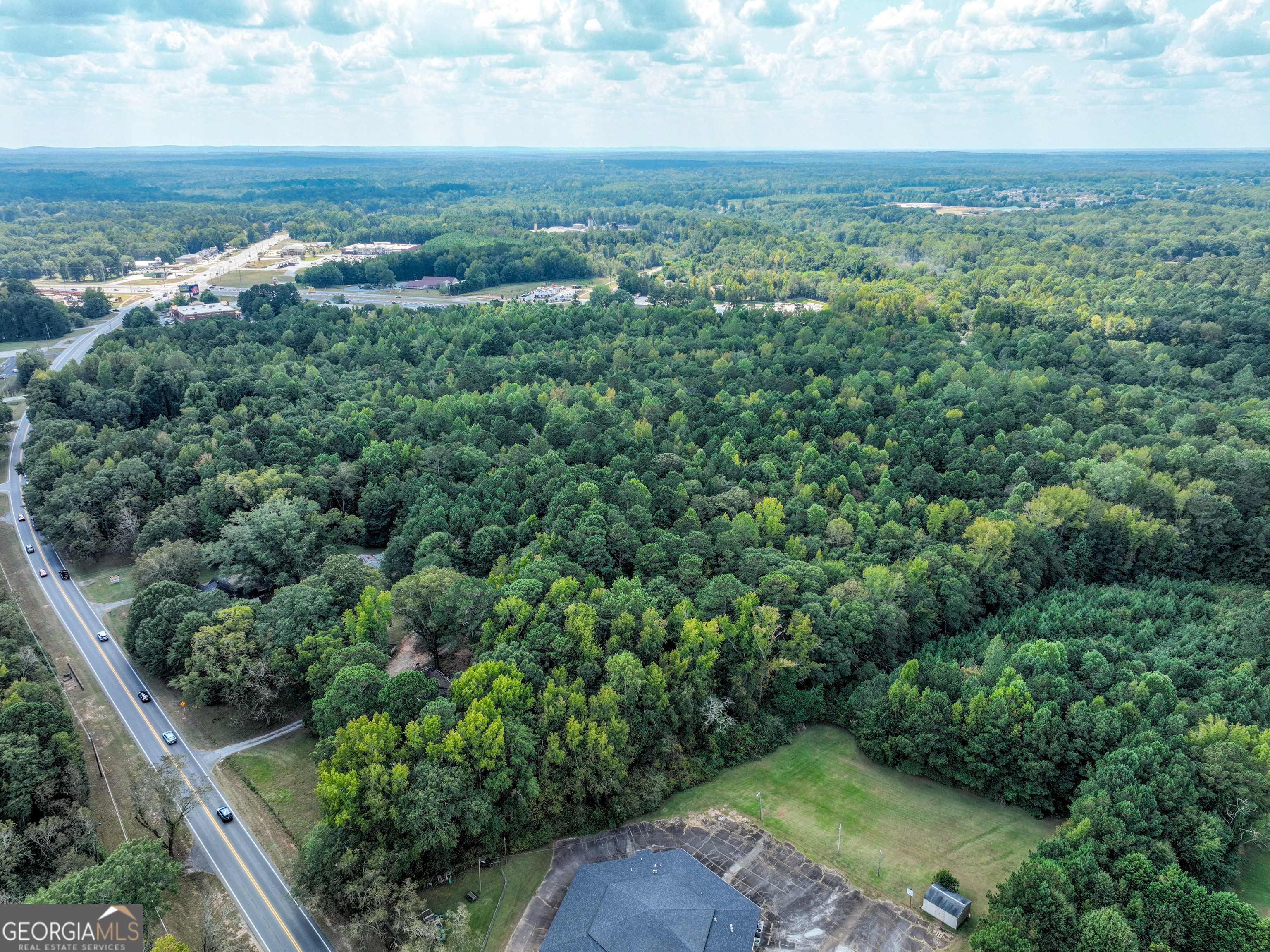 1541 Zebulon Road, Unit 4 TRACTS 35 ACRES Griffin, GA 30224 - Photo 24 of 26 an aerial view of residential houses with outdoor space and trees