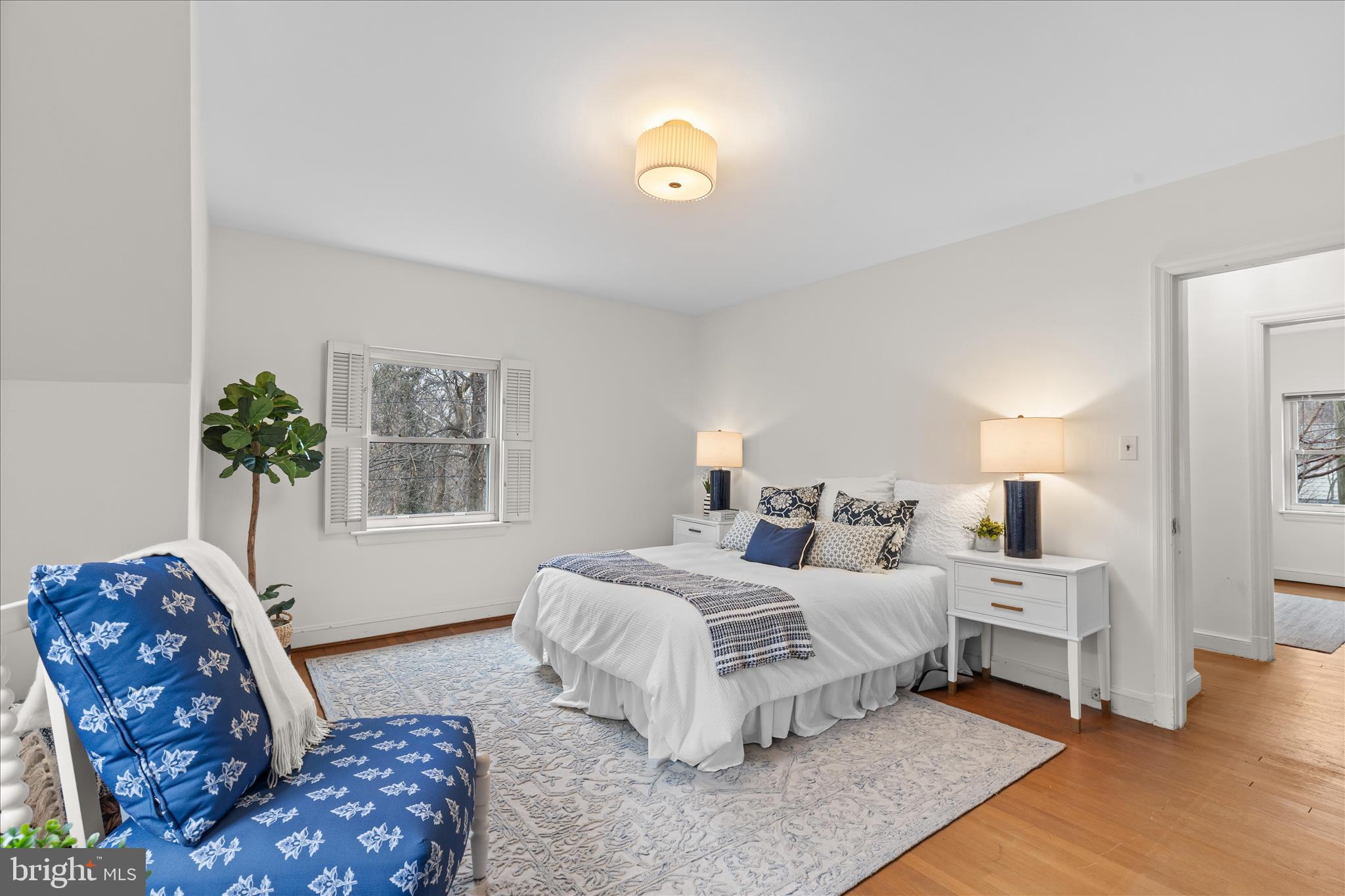 5352 29th Street Northwest Washington, DC 20015 - Photo 25 of 45 a bedroom with bed and a window