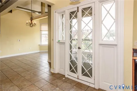 a view of front door